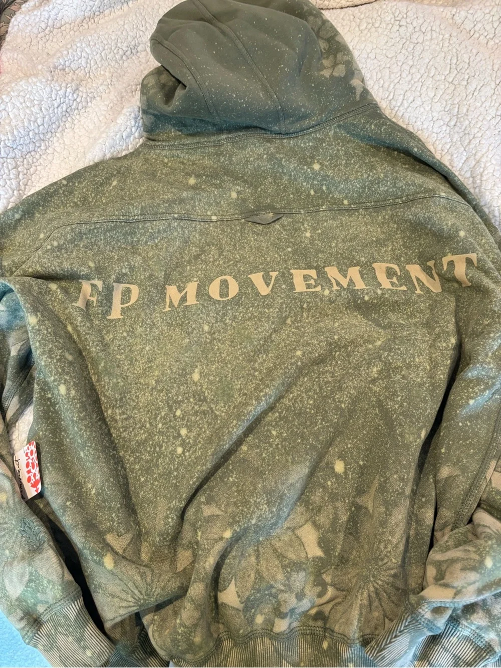 Free People Movement final call graffiti graphic hoodie XL EUC